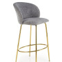 Bar Stool H116 grey / gold