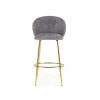 Bar Stool H116 grey / gold