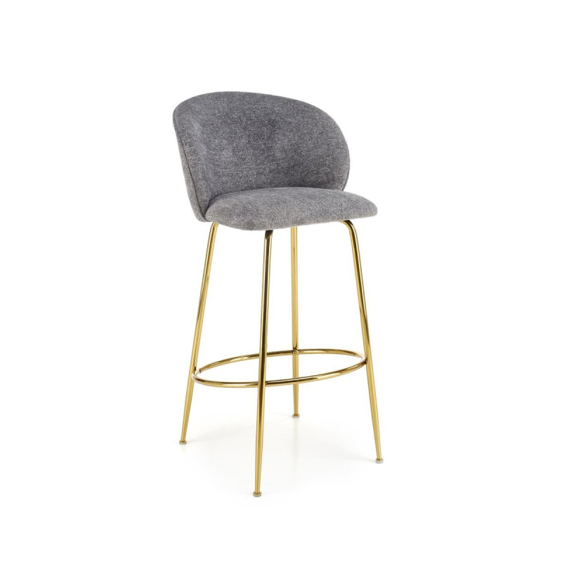 Bar Stool H116 grey / gold