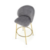 Bar Stool H116 grey / gold