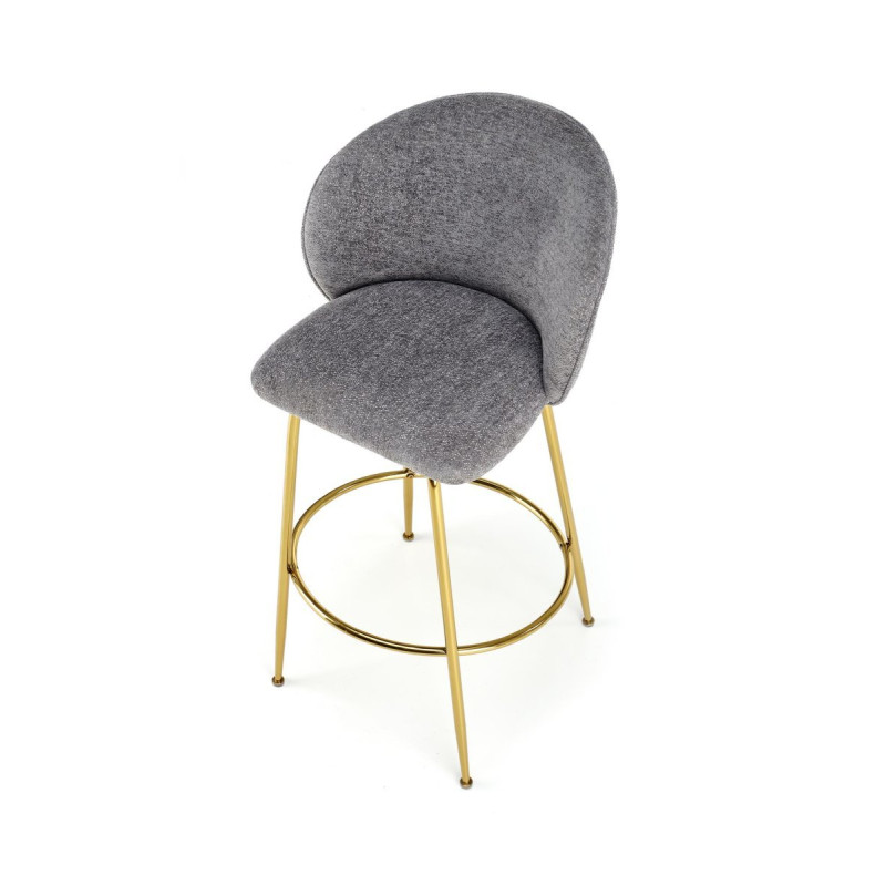 Bar Stool H116 grey / gold