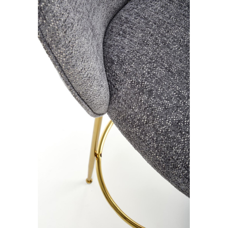 Bar Stool H116 grey / gold