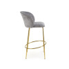 Bar Stool H116 grey / gold