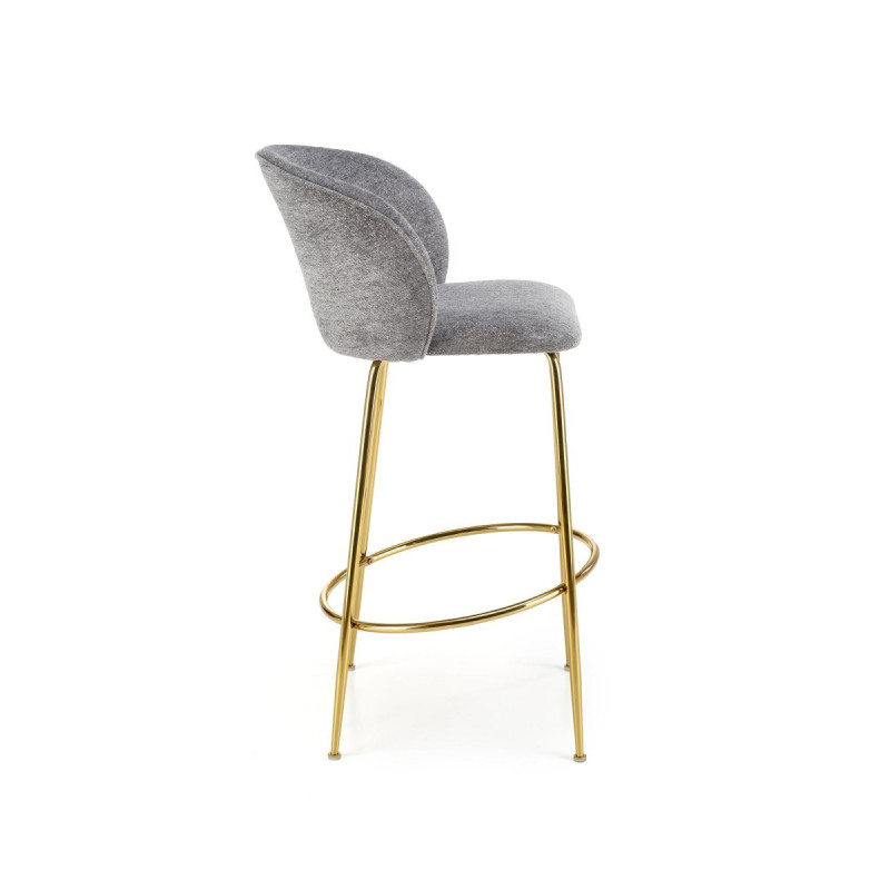 Bar Stool H116 grey / gold