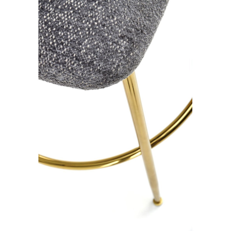 Bar Stool H116 grey / gold