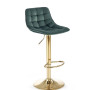 Bar Stool H120 gold / dark green