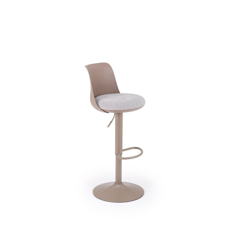 Bar Stool H127 cappuccino / grey