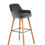 Bar Stool H93 color: dark grey