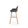 Bar Stool H93 color: dark grey