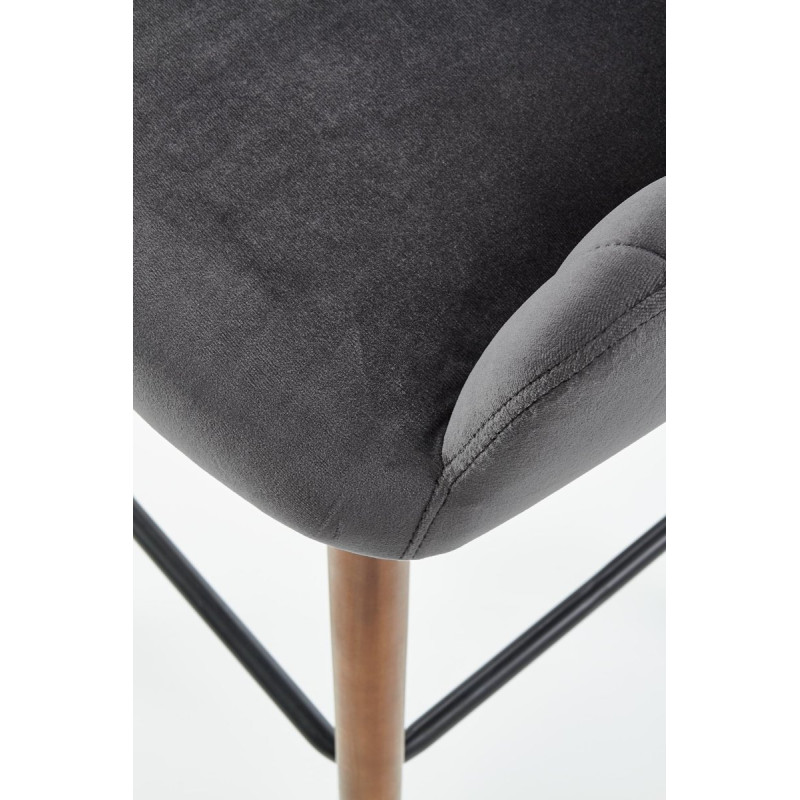 Bar Stool H93 color: dark grey