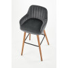 Bar Stool H93 color: dark grey