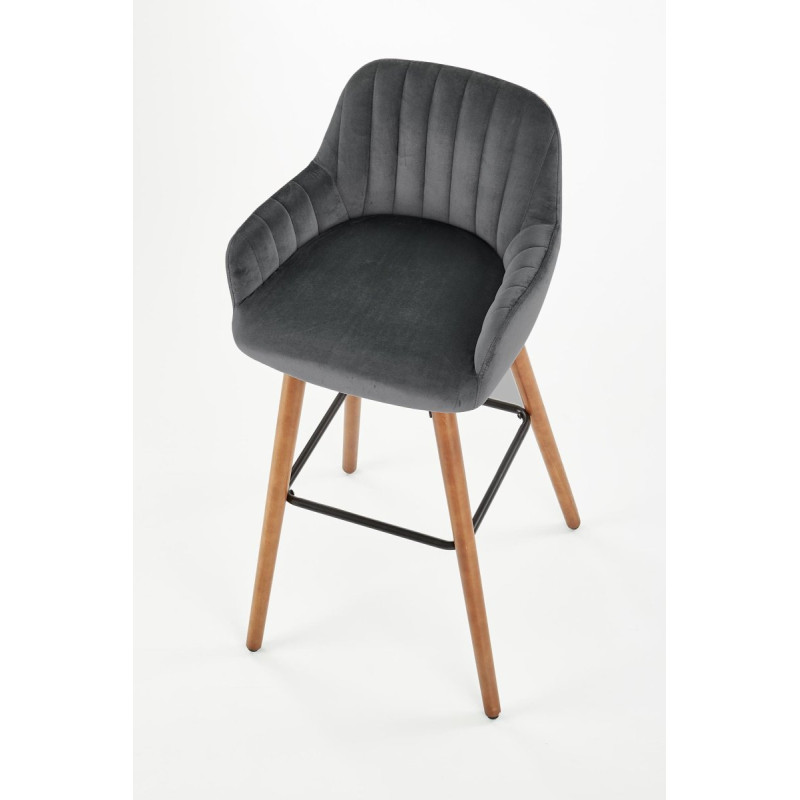 Bar Stool H93 color: dark grey