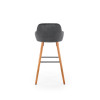 Bar Stool H93 color: dark grey