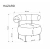 Кресло HAZARD бежевое