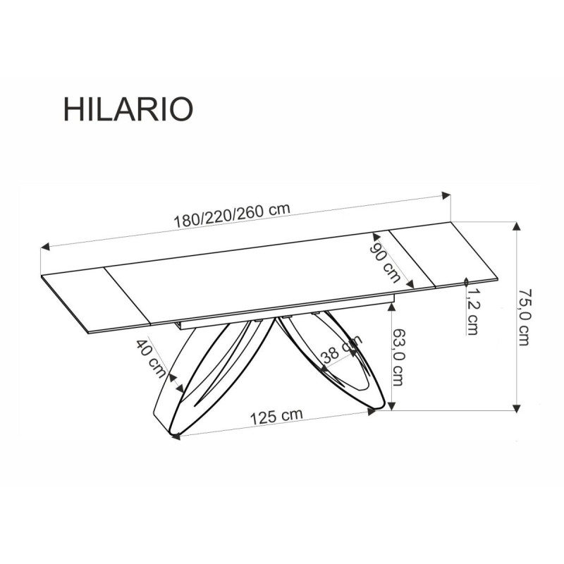 Table HILARIO black