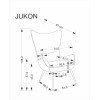 Armchair JUKON grey