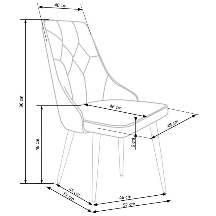 Chair K365 dark green