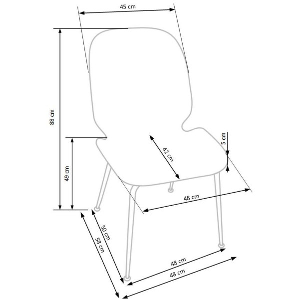 Chair K381 grey