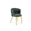Chair K517 dark green / gold