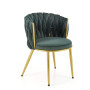 Chair K517 dark green / gold