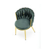 Chair K517 dark green / gold