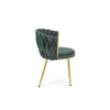Chair K517 dark green / gold