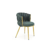 Chair K517 dark green / gold