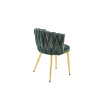 Chair K517 dark green / gold