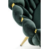 Chair K517 dark green / gold