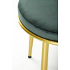 Chair K517 dark green / gold