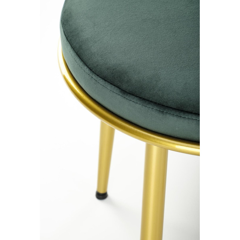 Chair K517 dark green / gold