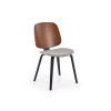 Chair K563 walnut / grey / black