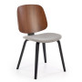 Chair K563 walnut / grey / black