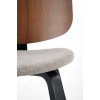 Chair K563 walnut / grey / black