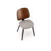 Chair K563 walnut / grey / black