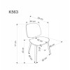 Chair K563 walnut / grey / black