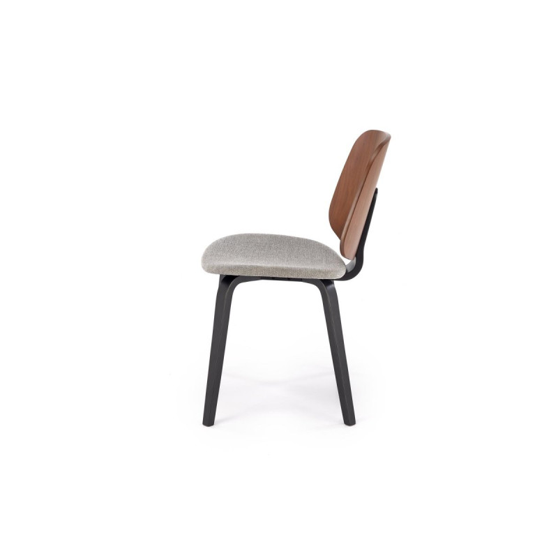 Chair K563 walnut / grey / black