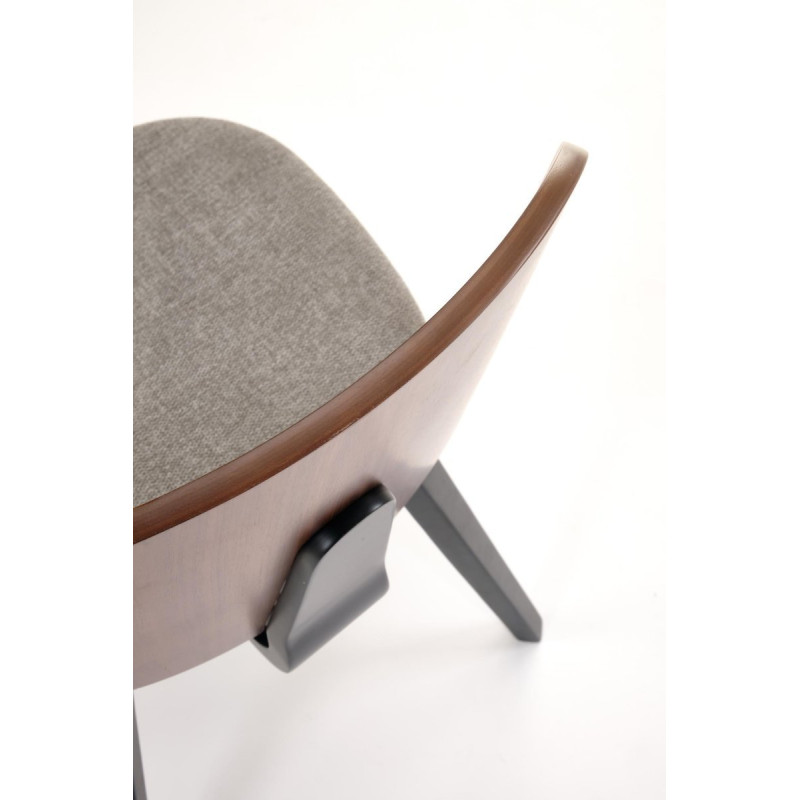 Chair K563 walnut / grey / black