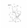Chair K571 dark beige