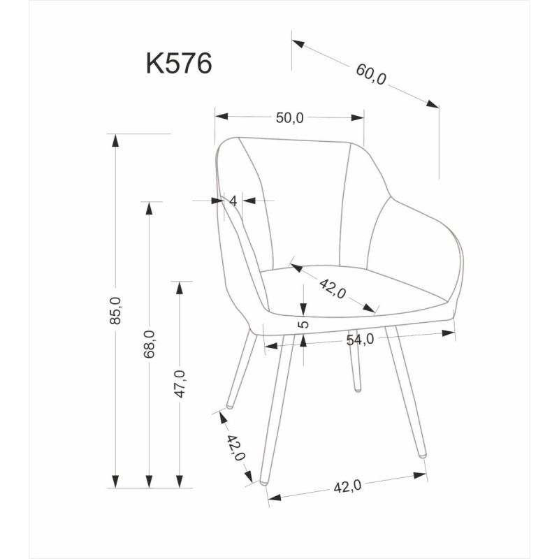 Стул K576 оливковый