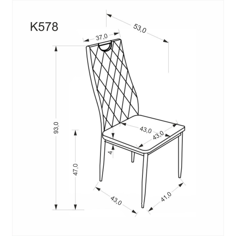 Chair K578 grey / black