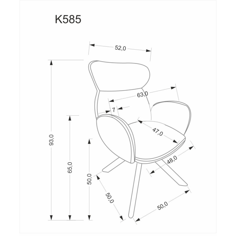 Tool K585 tume beež / hele pähkel