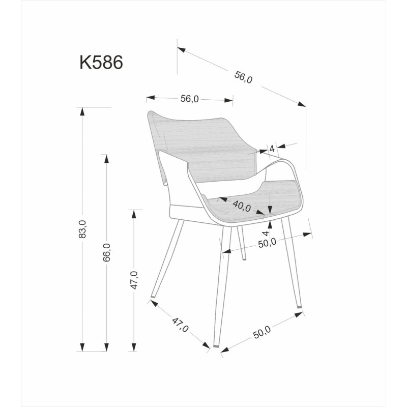 Tool K586 pähkel / must