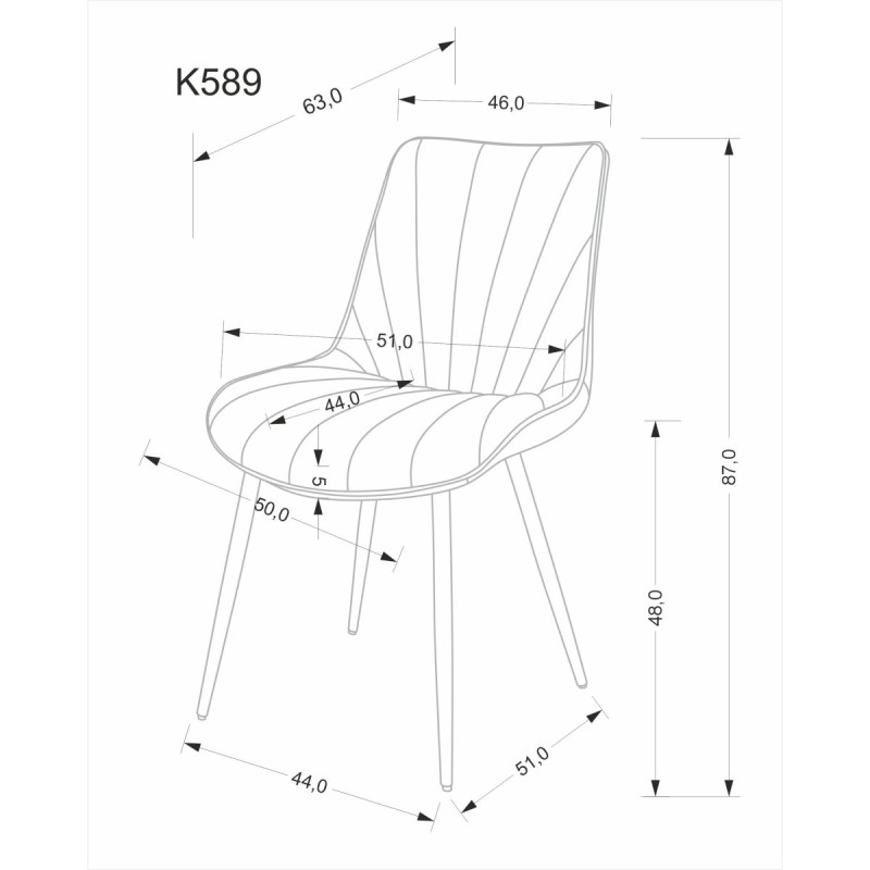 Chair K589 beige