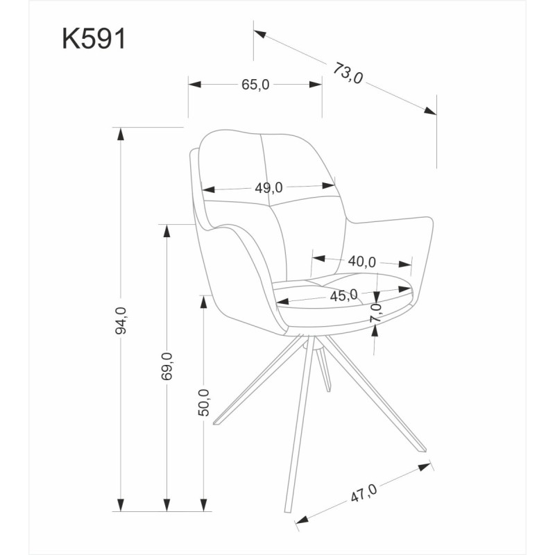 Tool K591 pöörlev hele hall
