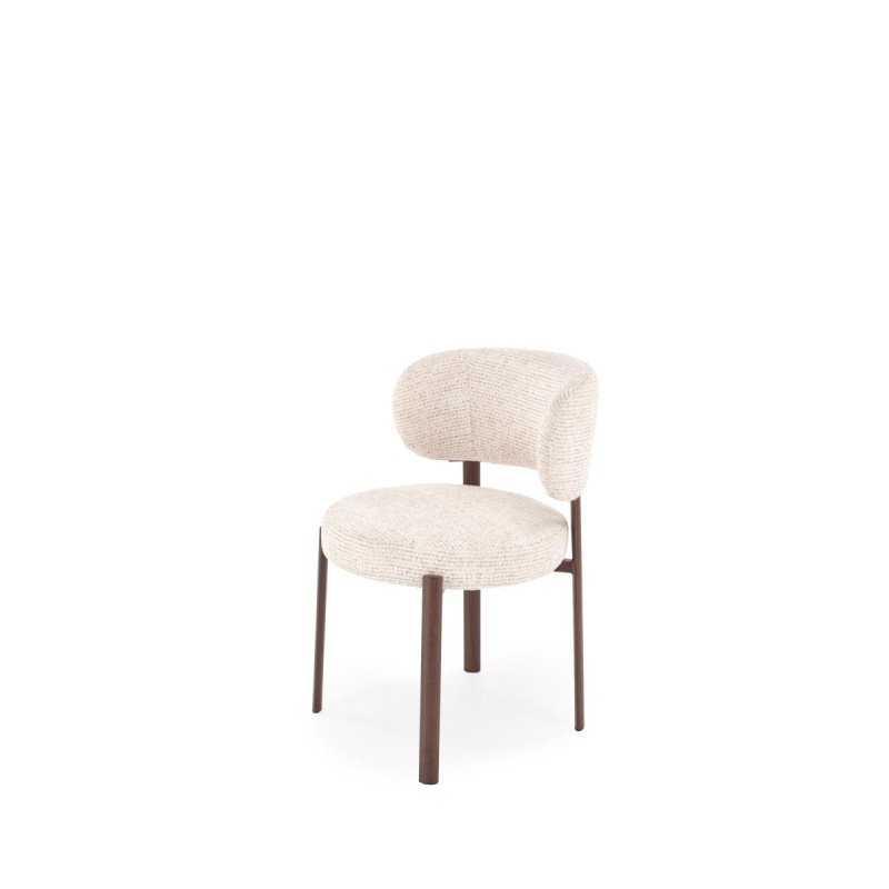 Chair K605 l.beige / walnut