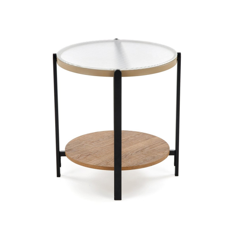 Coffee table KAMALA natural / black