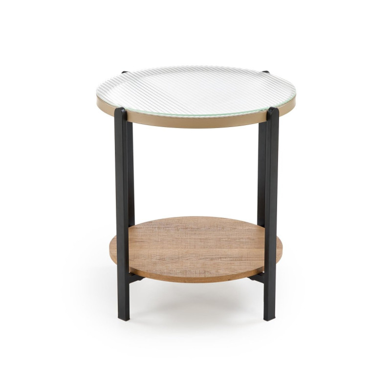 Coffee table KAMALA natural / black