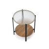Coffee table KAMALA natural / black