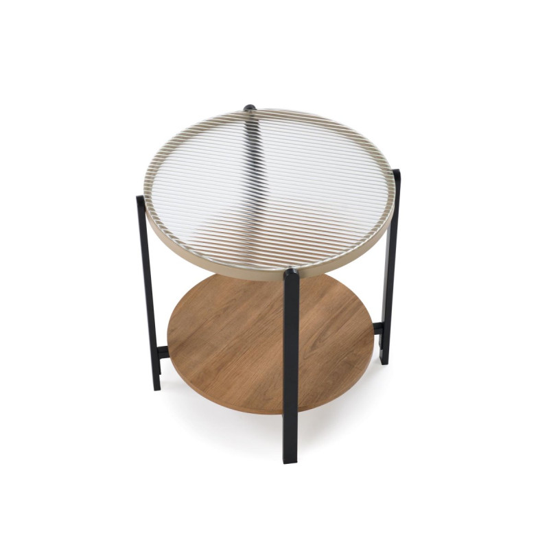 Coffee table KAMALA natural / black